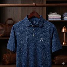 Rhoback Men  s The Mulligan Short Sleeve Performance Polo