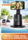 Rotating mobile phone holder, face tracking, live streaming