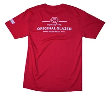 KRISPY KREME Original Glazed Doughnut Red Employee Shirt Port Authority Small