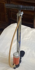 Vintage Bicycle Tire Pump Stainless Steel Cylinder Pressure Gauge Cast Iron Base Vintage Bicycle Tire Pump Stainless Steel Cylinder Pressure Gauge Cast Iron Base