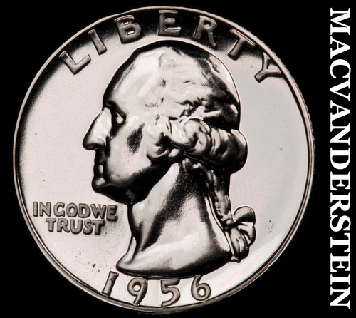 1956 Silver Washington Quarter - Choice Gem Proof  Lustrous  #G9640