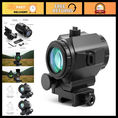 3X Red Dot Magnifier with Flip to Side Mount, Focus & Windage Adjustment, 37/40M