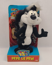Vintage Looney Tunes Pepe Le Pew Plush Stuffed Toy 10" Tyco 1994 WB Cartoon