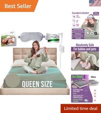 SGS Certified Grounding Bed Sheet in Green - Luxurious 400 Thread Count Comfort