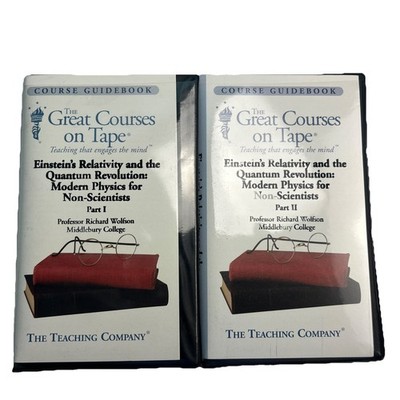 Great Courses Einstein's Relativity Cassette Tapes Quantum Revolution Physics
