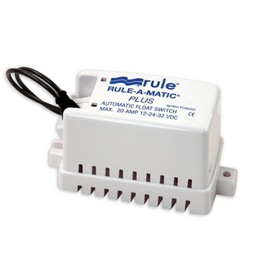 Rule-A-Matic Plus Float Switch 12V 24V 32V DC 20 Amp Marine Bilge Pump 40A
