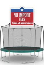 Skywalker 12' Round Trampoline No-Gap Enclosure System Rust-Resistant 1000lb