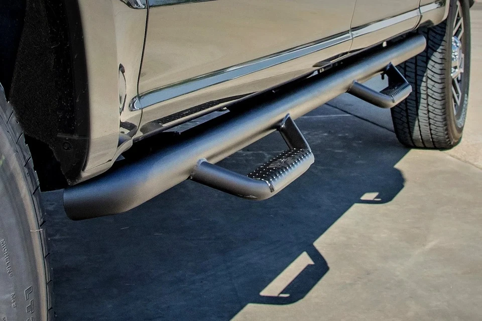 For Nissan Frontier 2005-2021 N-Fab N0570CC 2" Cab Length Black Round Nerf Steps Foto 4 de 4