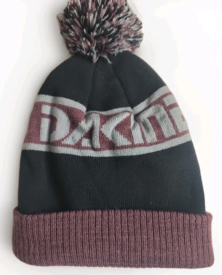 Mercancía Oficial Marca Dakine Para Hombre Negro Púrpura Logo Tejido Gorra Sombrero Talla Única Foto 2 de 3