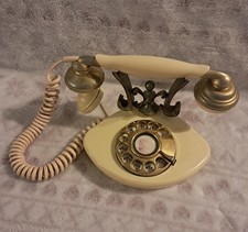 Vintage Ivory Radio Shack Cutie Princess Phone Japan Rotary Dial