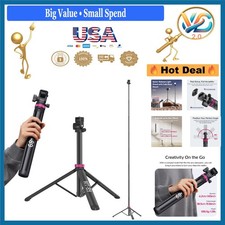 Extendable Tripod Light Stand 82" Aluminum Camera Smartphone Video Light