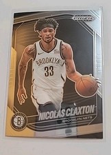 2024-25 Panini Prizm Black Basketball - #120 NICOLAS CLAXTON   Brooklyn Nets