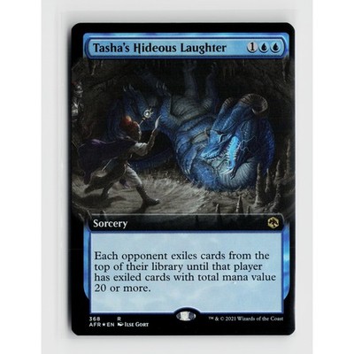 MTG Tashas Hideous Laughter Extended Art #368 Forgotten Realms Foil R NM Magic