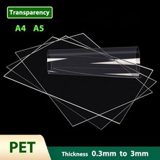 High-Transparency PET Sheet Plastic Thin Plate A4 A5 Thickness 0.3mm to 3mm