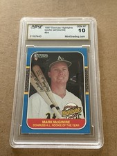 1987 Donruss Highlights #54 Mark McGwire ROY Oakland Athletics MINT GEM MT 10