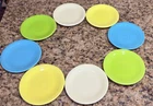 Vintage Fiesta Homer Laughlin 8 Pc Mixed Color Appetizer Plates 6-1/8” USA