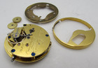 Antique English Pocket Watch Movement Sutherland & Davies Liverpool Working — photo 2