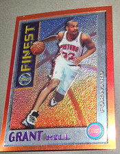 GRANT HILL-1996 TOPPS FINEST MYSTERY 🏀 BASKETBALL CARD-DETROIT PISTONS #M2