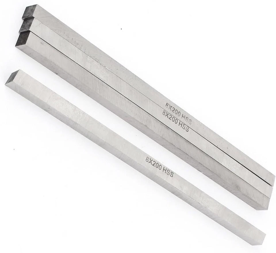 4Pcs HSS Square Tool Bit 8mm x 8mm x 200mm High Speed Steel Lathe Milling Cutter - Image 3 of 3