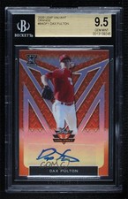 2020 Leaf Valiant Orange Prismatic 45/75 Dax Fulton BGS 9.5 GEM MINT Auto 0c3e