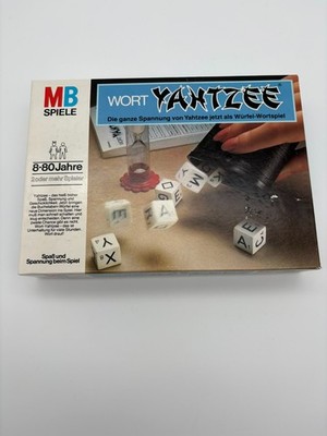 Wort Yahtzee MB Spiele 1979 Klassiker Vintage Brettspiel vollständig