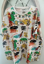 Nickelodeon The Classics 90s All Over Print AOP T-Shirt 3X Rugrats Hey Arnold