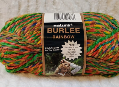 Natura Burlee Rainbow 100% Deluxe Acrylic - EXOTIC PHEASANT - 12 skeins - 76 yds