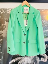 Jaeger nagelneuer grüner Loose Fit Single Created Blazer. UVP: 229£. Größe UK12/L