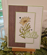 STAMPIN UP CARD KIT -FLOWERS HELLO CARD KIT MAKES 4 26.294