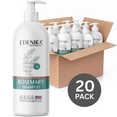 Edenika 20 Pack Rosemary Shampoo Hair Growth Hotel Spa Wholesale Supply 16 oz