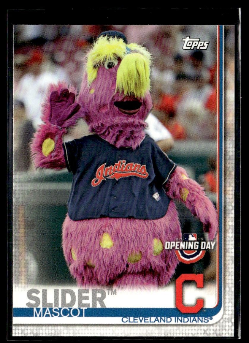 2019 Topps Opening Day Mascots Slider Cleveland Indians #M-2