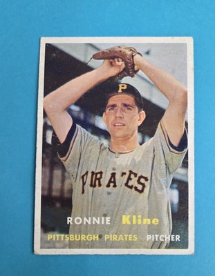 1957 Topps #256 Ronnie Kline Pittsburgh Pirates BASEBALL Card N9