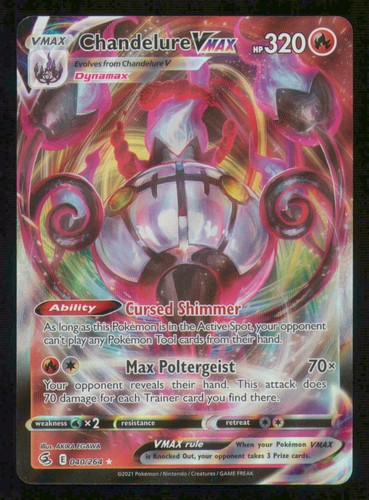 Chandelure VMAX Holofoil [SWSH08: Fusion Strike - 040/264] Lightly Played