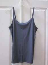 NWT NOBO Plus Gray Ribbed Fitted Layering Sleeveless Cami Tank Top Sz XL     C
