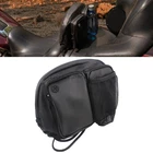 Driver Rider Backrest Organizer Bag Pocket For Harley Touring Street Glide Black