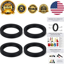 Universal Gas Can Seals - 4-Piece Durable Gasket Set for Reliable Fuel Storage