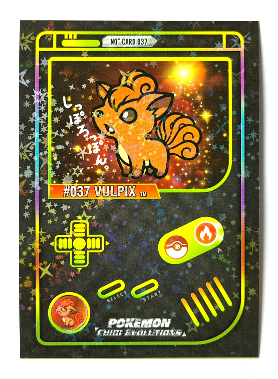 2025 POKEMON CHIBI GAMEBOY Card #037 VULPIX Peru Foil