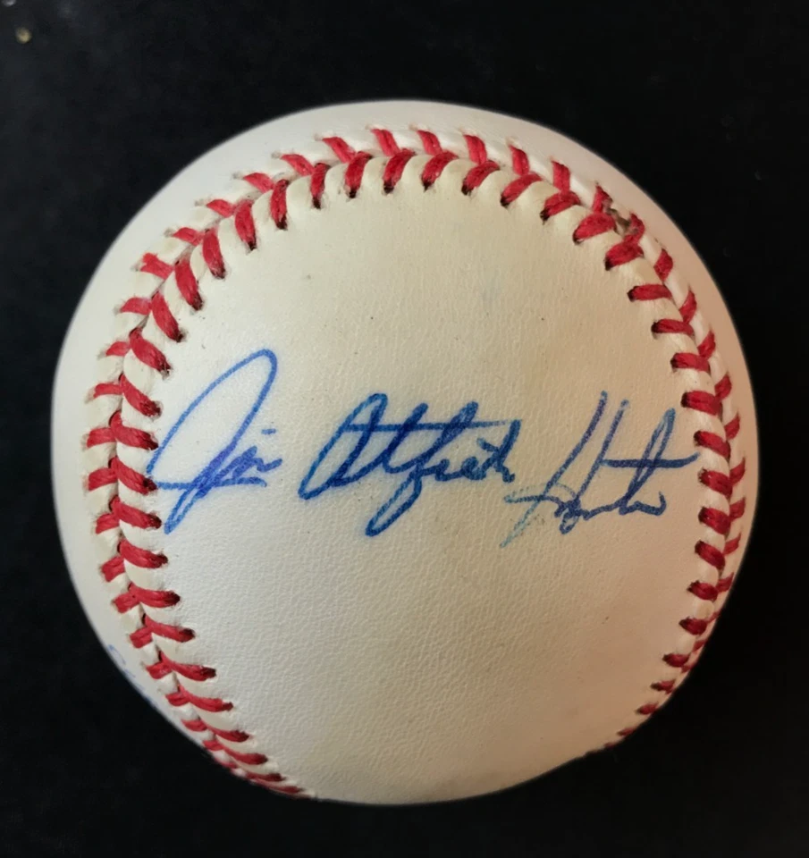 Jim 'Catfish' Hunter Signed Baseball JSA AUTO HOF '87 Athletics/Yankees #27 MLB! - Image 2 of 4