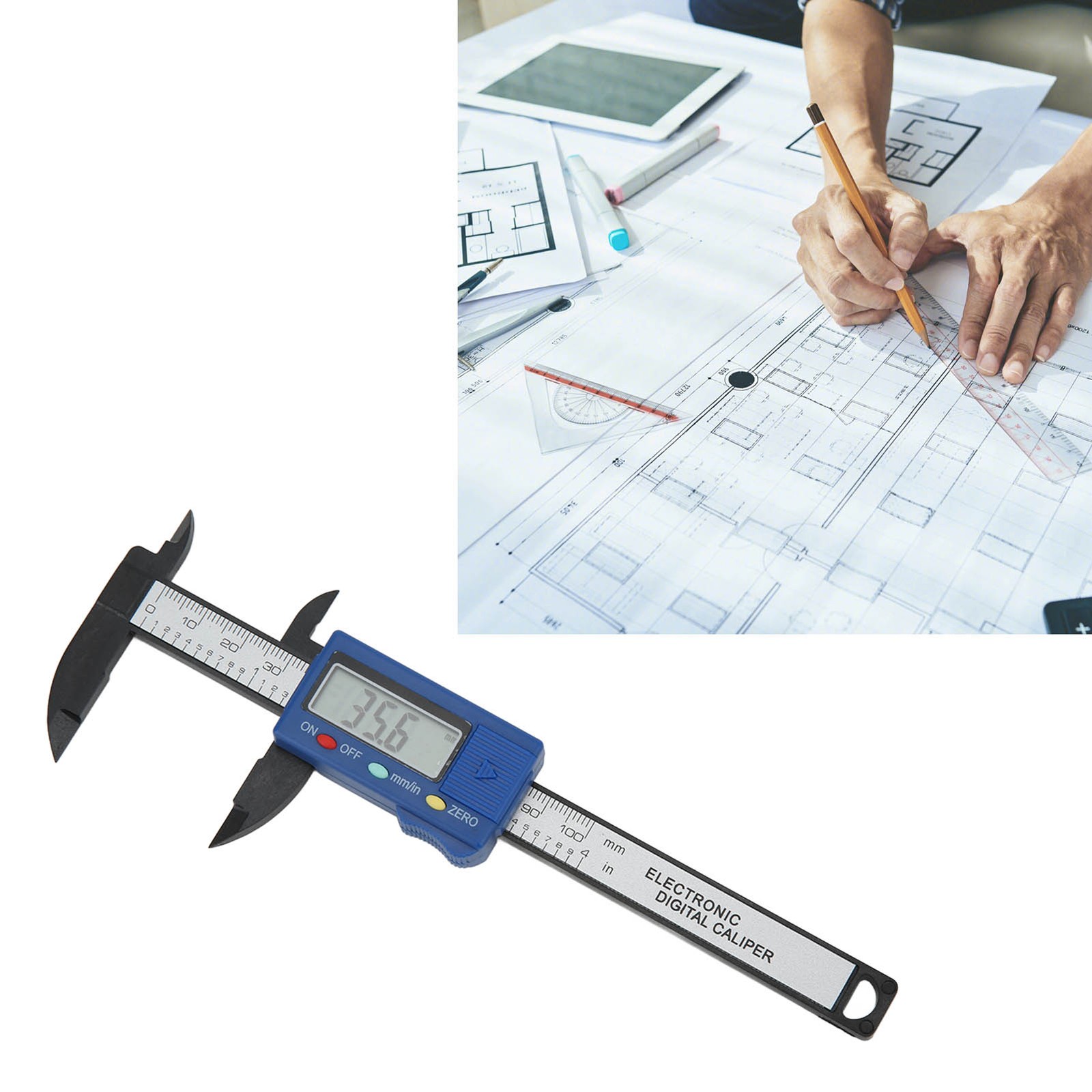 Digital Vernier Caliper Portable Lightweight Convenient Measurement Electronic☜
