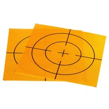 2pcs Survey Reflector Sheet 200x200mm Self-Adhesive Survey Target Mark Yellow