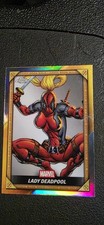 2025 Topps Chrome Marvel Deadpool-Comic Book Gold Lady Deadpool #7