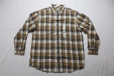 Duluth Trading Co. Men's Free Swingin' Relaxed Flannel Shirt NN7 Multi Large NWT