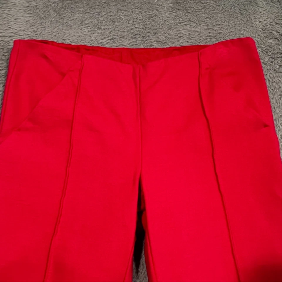 INC International Concepts Dress Pants Women's 6P Petite 30x26 Pink Red Side Zip - Image 2 of 4