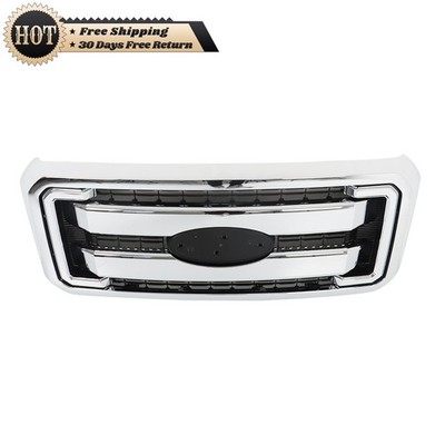 Silscvtt Grille Grill Chrome For Ford Super Duty F250 F350 F450 F550 2011-2016