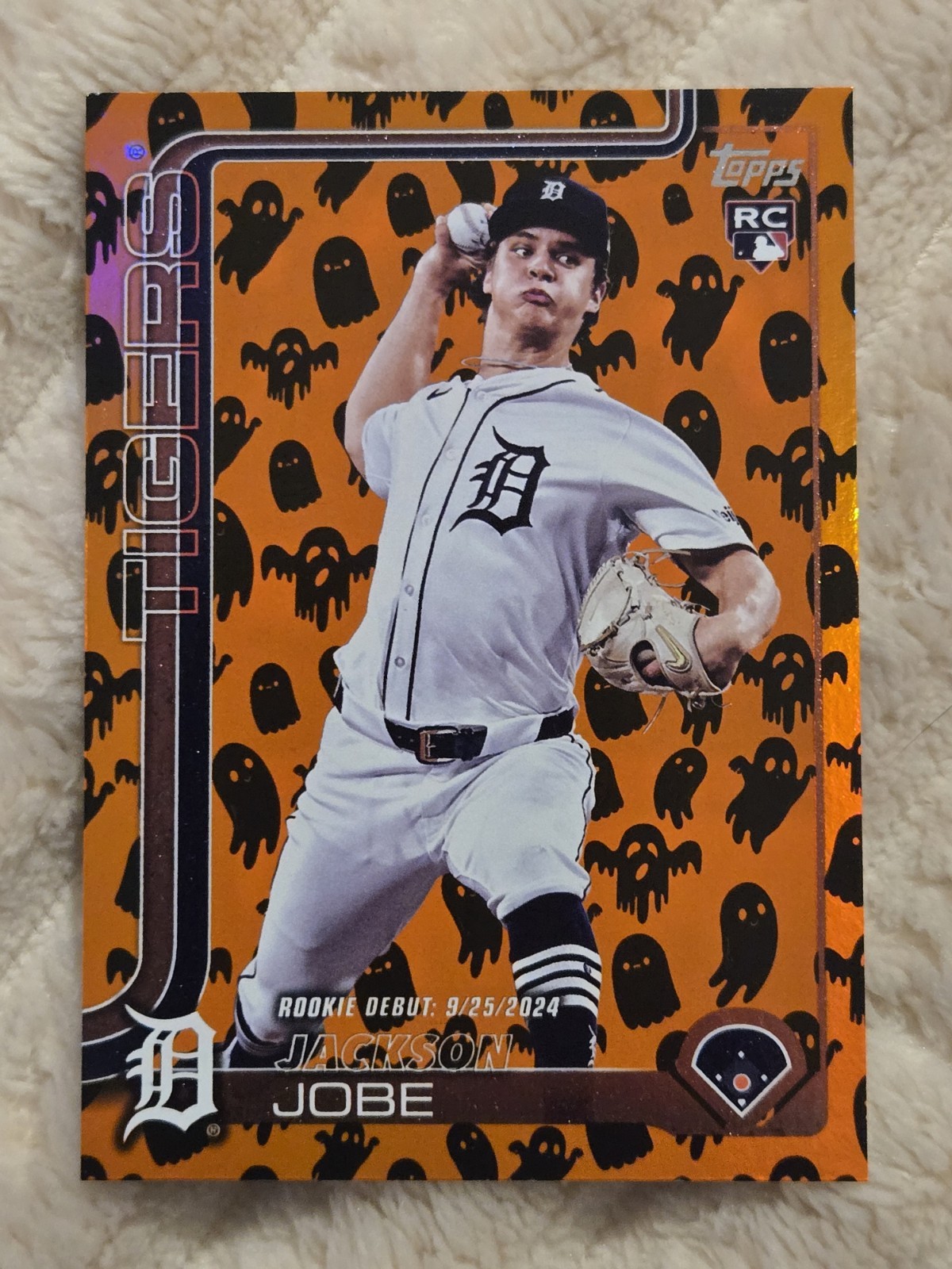 2025 Topps Update Rookie Debut Jackson Jobe Ghost Foil Parallel Rc