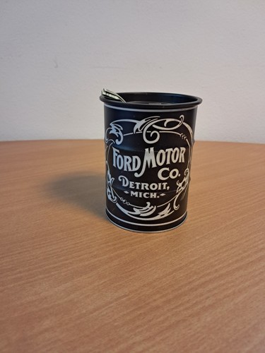 Spardose Blech Metall Ford Motor Motoröl FASS OVP Deko Werkstatt Garage ÖLFASS