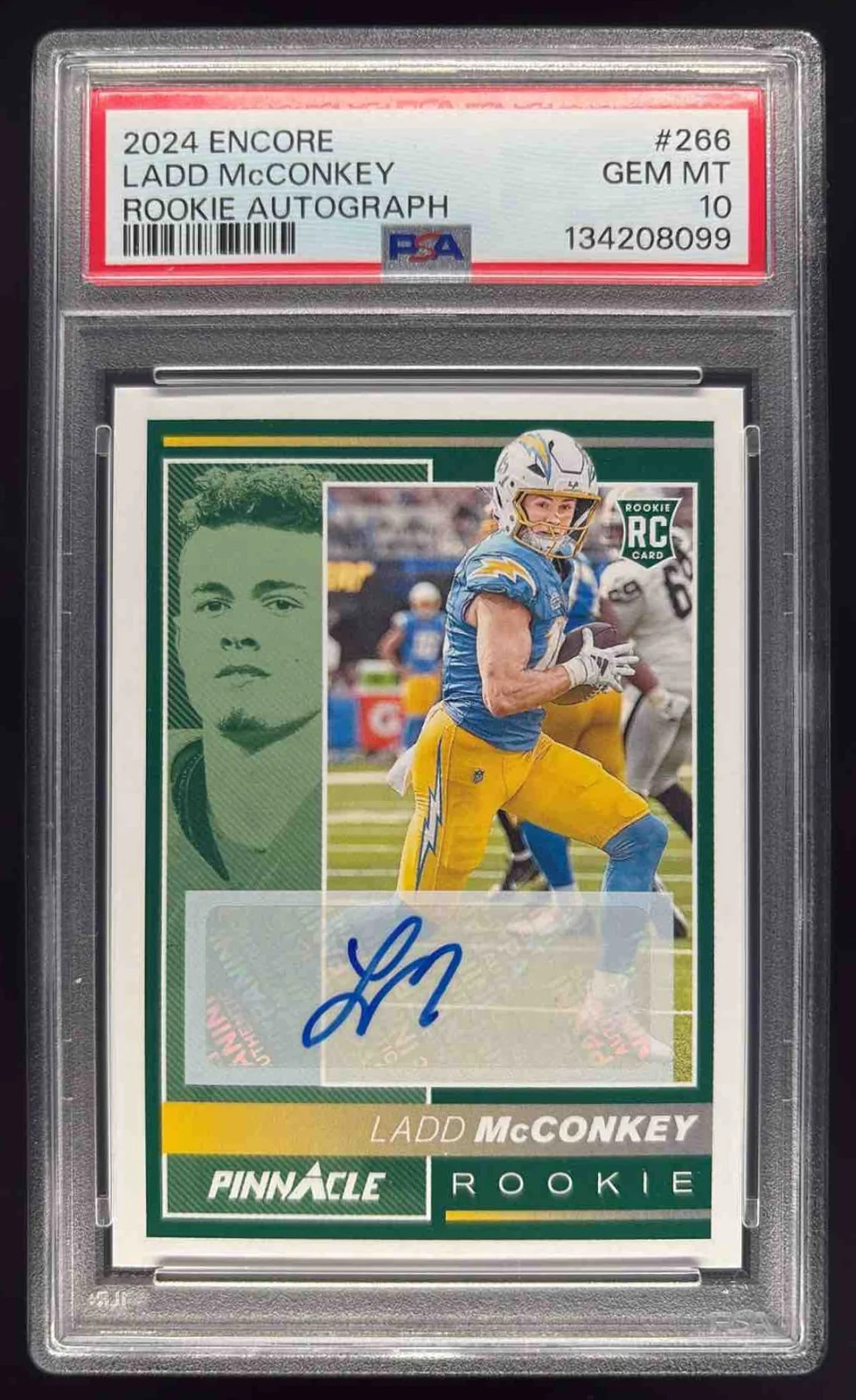 Ladd McConkey Panini Encore #266 Rookie Autograph