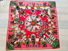 Hermes silk scarf ethnic design m1 1206