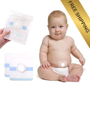 Baby belly hernia patch, soft waterproof cotton pads for navel care gentle use