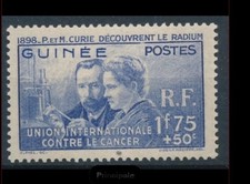 VI 72 - timbre guinée 147 * LH - P & M Curie